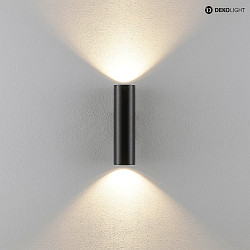 Wandstrahler CAN UP & DOWN, IP20, 2x GU10 max. 7.5W, starrer Kopf, schwarz