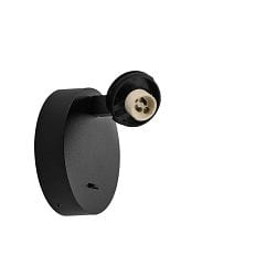 reading lamp CAN TILT BASE round GU10 IP20, black dimmable