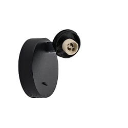 reading lamp CAN TILT USB BASE round, with USB connection GU10 IP20, black dimmable