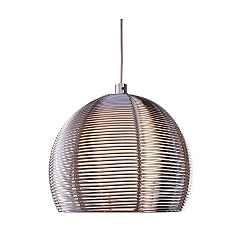 Pendant luminaire Filo Ball, 222-240V AC / 50-60Hz, G9, 40W, metal, silver