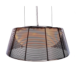Pendant luminaire Filo sat, 222-240V AC / 50-60Hz, E27, 3 x 60W, metal, black