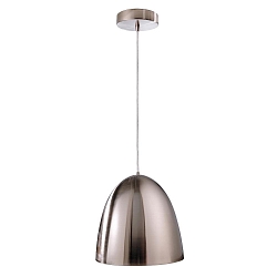 Luminaire  suspension BELL E27 IP20, satin, argent, blanche