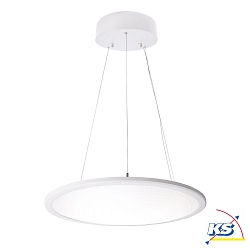 Luci a sospesione LED PANEL rotondo IP20, chiaro, Satinato, Bianco