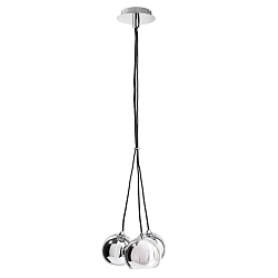 Pendant luminaire CENTAURI III, GU10, silver / chrome