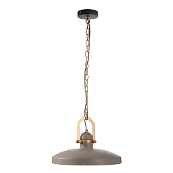 Luminaire  suspension CYGNI E27 IP20, gris fonc, or mat