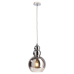 Pendant luminaire DIPHDA, E27,  20cm,-transparently mirrored