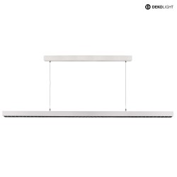 Pendelleuchte OFFICE THREE, UGR <10, Up/Down, 118cm, Pendel 250cm, 60W 4000K 7000lm 115/55, DALI 2.0 steuerbar, signalwei