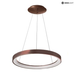 Luci a sospesione MEROPE 480mm IP20, latteo, bianco, caff marrone dimmerabile