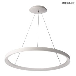 Luminaire  suspension MEROPE 780mm IP20, laiteux, blanche gradable