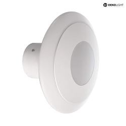 Lampada da parete BERMUDA II rotondo, diretto / indiretto, con diffusore IP20, bianco 