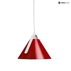 Luminaire  suspension DIVERSITY E27 IP20, rouge gradable