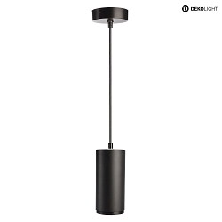 Luminaire  suspension LUCEA 15 IP20, transparent, noir profond gradable