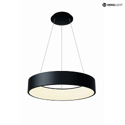 pendant luminaire SCULPTORIS 40 CCT DIM CCT Switch, ring shape IP20, mat, deep black dimmable