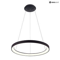 LED Pendelleuchte MEROPE, 40cm, 30W, 3000/4000K, IP20, schwarz