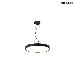 LED Pendelleuchte MENKAR, 80cm, 92W, 3000/4000K, IP20, schwarz
