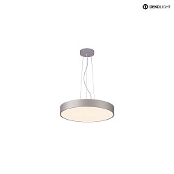 LED Pendelleuchte MENKAR, 80cm, 92W, 3000/4000K, IP20, silber
