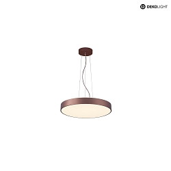 LED Pendelleuchte MENKAR, 80cm, 92W, 3000/4000K, IP20, Kaffee