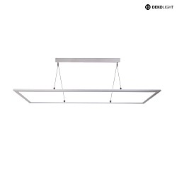 Luci a sospesione LED PANEL angolare IP40, alluminio bianco dimmerabile