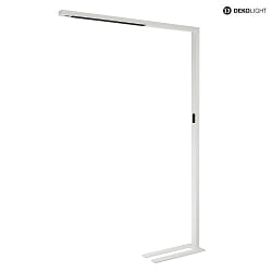 Lampada da terra OFFICE THREE PRO MOTION IP20, bianco traffico dimmerabile