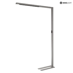 Lampadaire OFFICE THREE PRO MOTION IP20, argent gradable