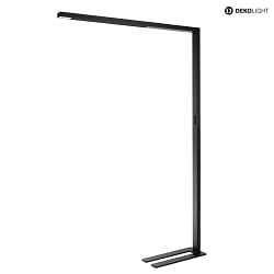 Lampada da terra OFFICE THREE PRO MOTION IP20, nero jet dimmerabile