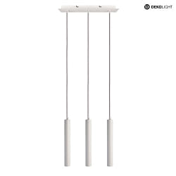 pendant luminaire SLIM DIM 3 flames, long, UGR < 19 IP20, traffic white dimmable
