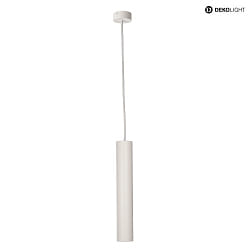 pendant luminaire CAN 300 down, cylindrical GU10 IP20, white dimmable