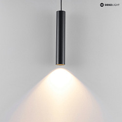 pendant luminaire CAN 300 down, cylindrical GU10 IP20, black dimmable