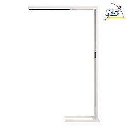 Lampada da terra OFFICE THREE MOTION per VDU, con sensore, con griglia IP20, bianco dimmerabile