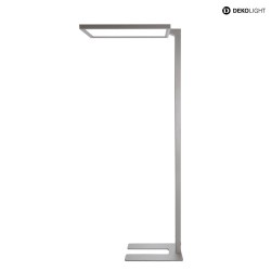 Lampadaire OFFICE ONE haut bas, pour VDU, avec variateur tactile IP20, aluminium blanc gradable