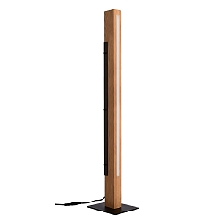 Lampadaire MADERA lampe en bois IP20, marron, noir gradable