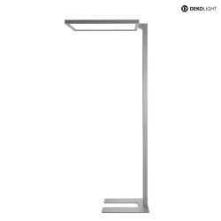 Lampada da terra OFFICE ONE MOTION UP AND DOWN per VDU, con sensore, con dimmer a sfioramento IP20, alluminio bianco dimmerabile