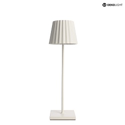 Lampe de table  accu SHERATAN II haut bas, avec variateur tactile IP54, blanche gradable