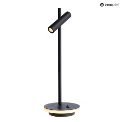 Lampe de table BRAHE avec interrupteur, avec spot LED, direct / indirect IP20, noir  