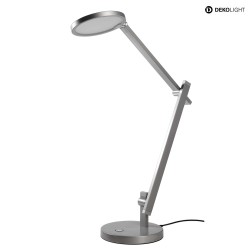 Table lamp ADHARA, 100-240V AC/50-60Hz, 12W, silver