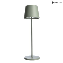 battery table lamp CANIS CCT Switch, with touch dimmer IP65, green, mat dimmable