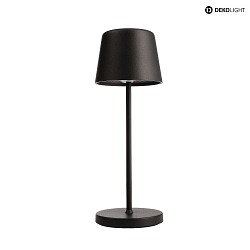battery table lamp CANIS MINI CCT Switch, with touch dimmer IP65, black matt dimmable