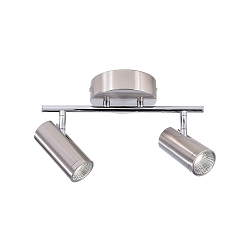 LED ceiling luminaire BECRUX II, 10W 3000K 980lm 120, dimmable, brushed silver