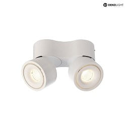LED ceiling luminaire UNI II MINI DOUBLE, 14W 3000K 980lm 33, dimmable, white