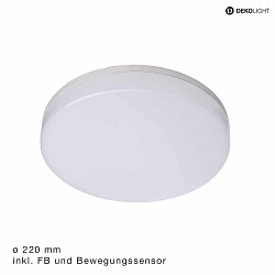 Plafonnier extrieur ALTAIS MOTION  22CM avec capteur, CCT Switch, programmable IP54, blanche 