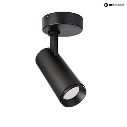 ceiling luminaire LUCEA TILT 10 CCT Switch, adjustable IP20, transparent, deep black dimmable