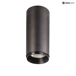ceiling luminaire LUCEA DTW down, Dim-To-Warm IP20, deep black dimmable