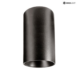 Downlight CAN cilindrico, rigido GU10 IP20, nero dimmerabile