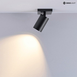 Plafoniera CAN TILT SQUARE 1-Lampadina, angolare, girevole, ruotabile GU10 IP20, nero dimmerabile