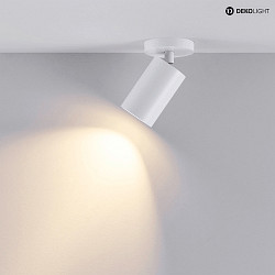 ceiling luminaire CAN TILT ROUND 1 flame, round, swivelling, rotatable GU10 IP20, white dimmable