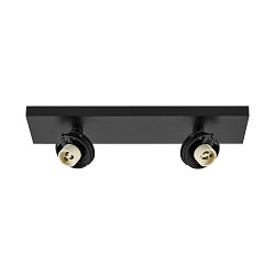 Luminaire de plafond CAN TILT BASE à 2 flammes, angulaire GU10 IP20, noir gradable