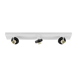 Luminaire de plafond CAN TILT BASE 3 flammes, angulaire GU10 IP20, blanche gradable