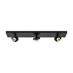 Luminaire de plafond CAN TILT BASE 3 flammes, angulaire GU10 IP20, noir gradable