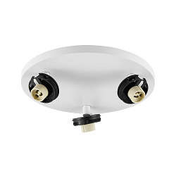 Luminaire de plafond CAN TILT BASE 3 flammes, rond GU10 IP20, blanche gradable