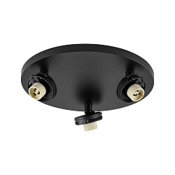 Luminaire de plafond CAN TILT BASE 3 flammes, rond GU10 IP20, noir gradable